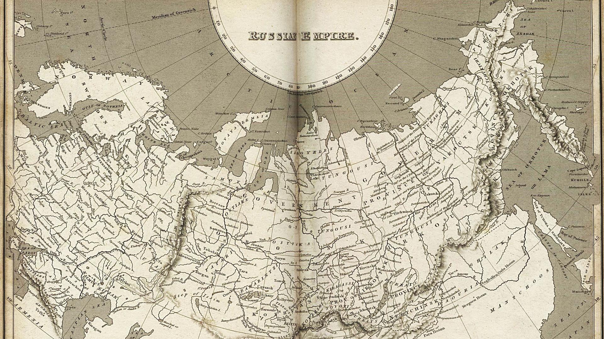 1920x1080 map, Russia, Russian empire