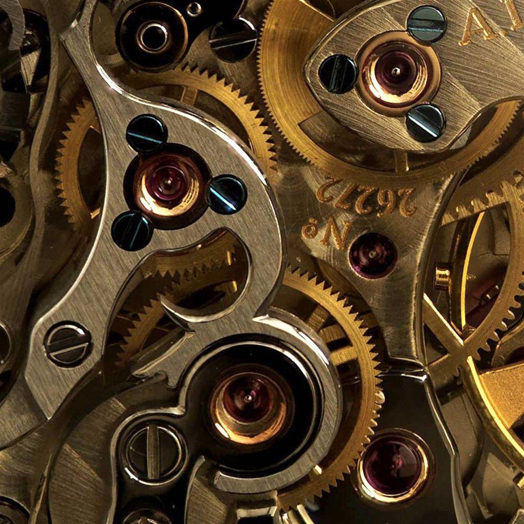1024x1024 Industry Mechanical Gear Combination iPad Air Wallpaper. Обои для телефона, Обои, Часы