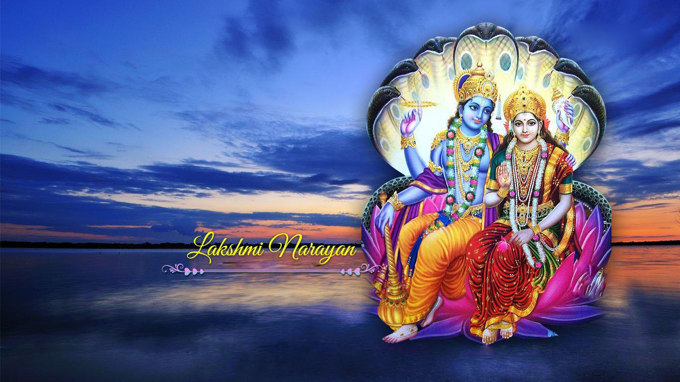 1366x768 Vishnu Bhagwan HD Image Download