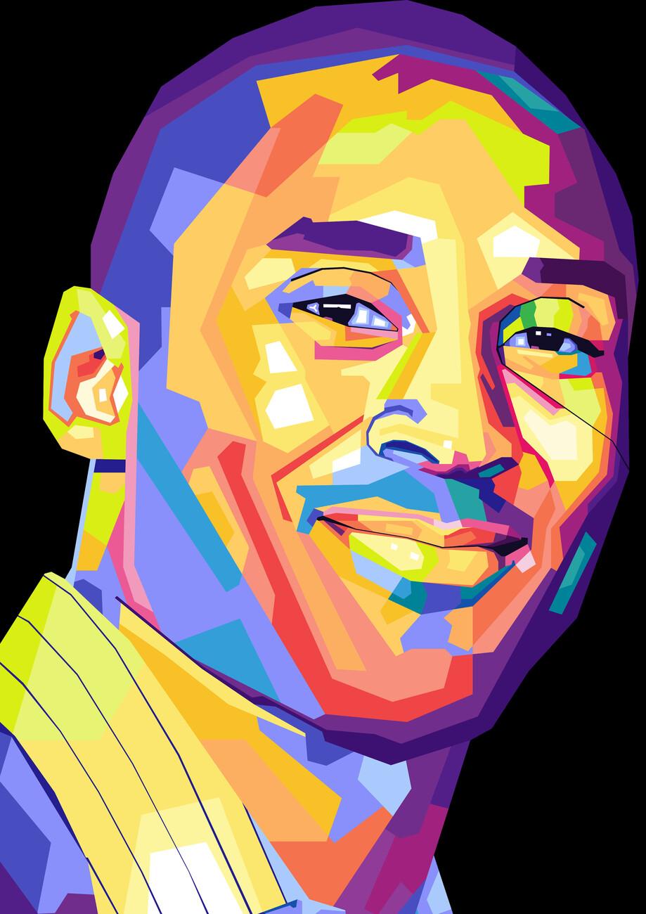 919x1300 kobe bryant basketball pop art Wall