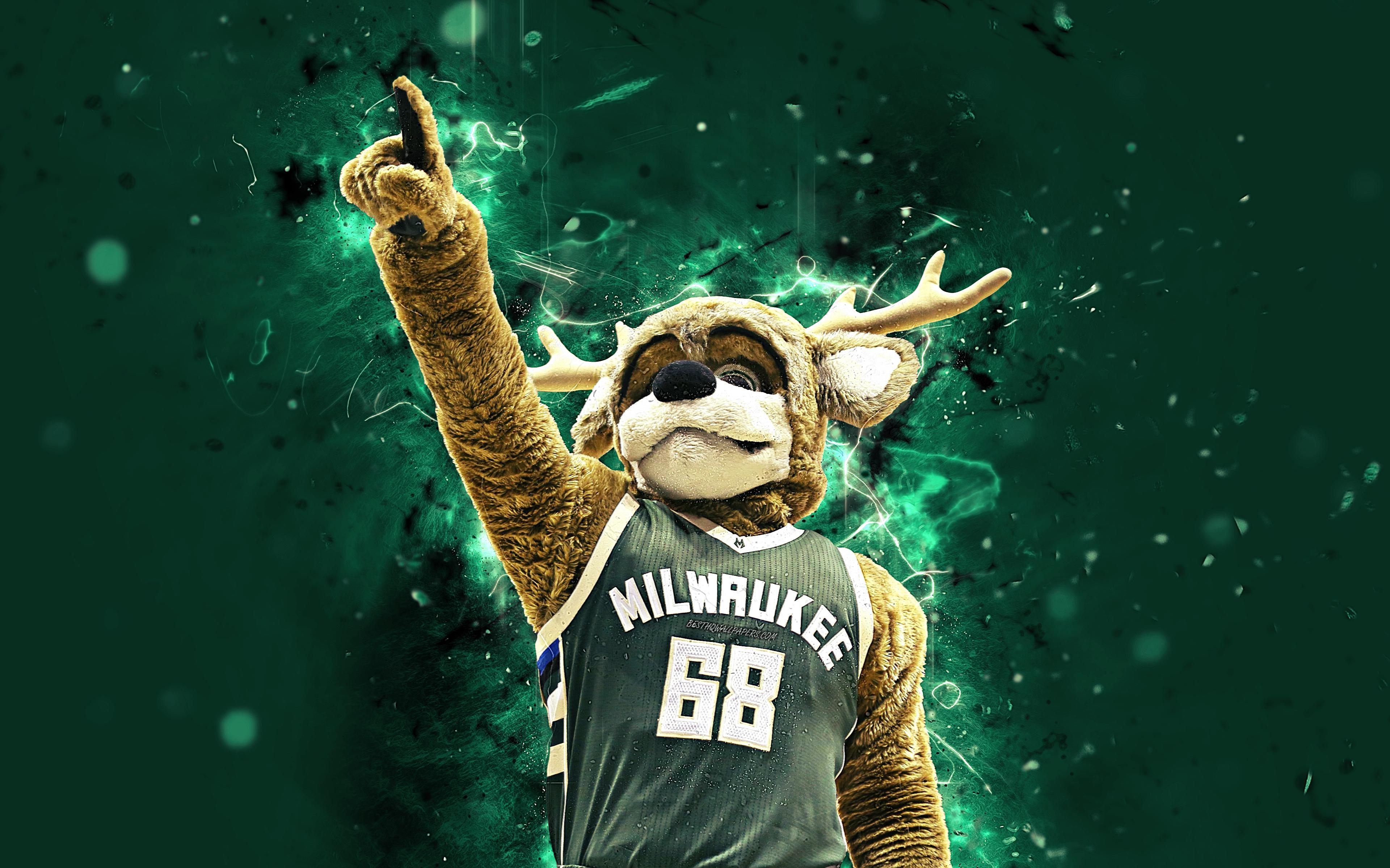 3840x2400 Milwaukee Bucks mascot