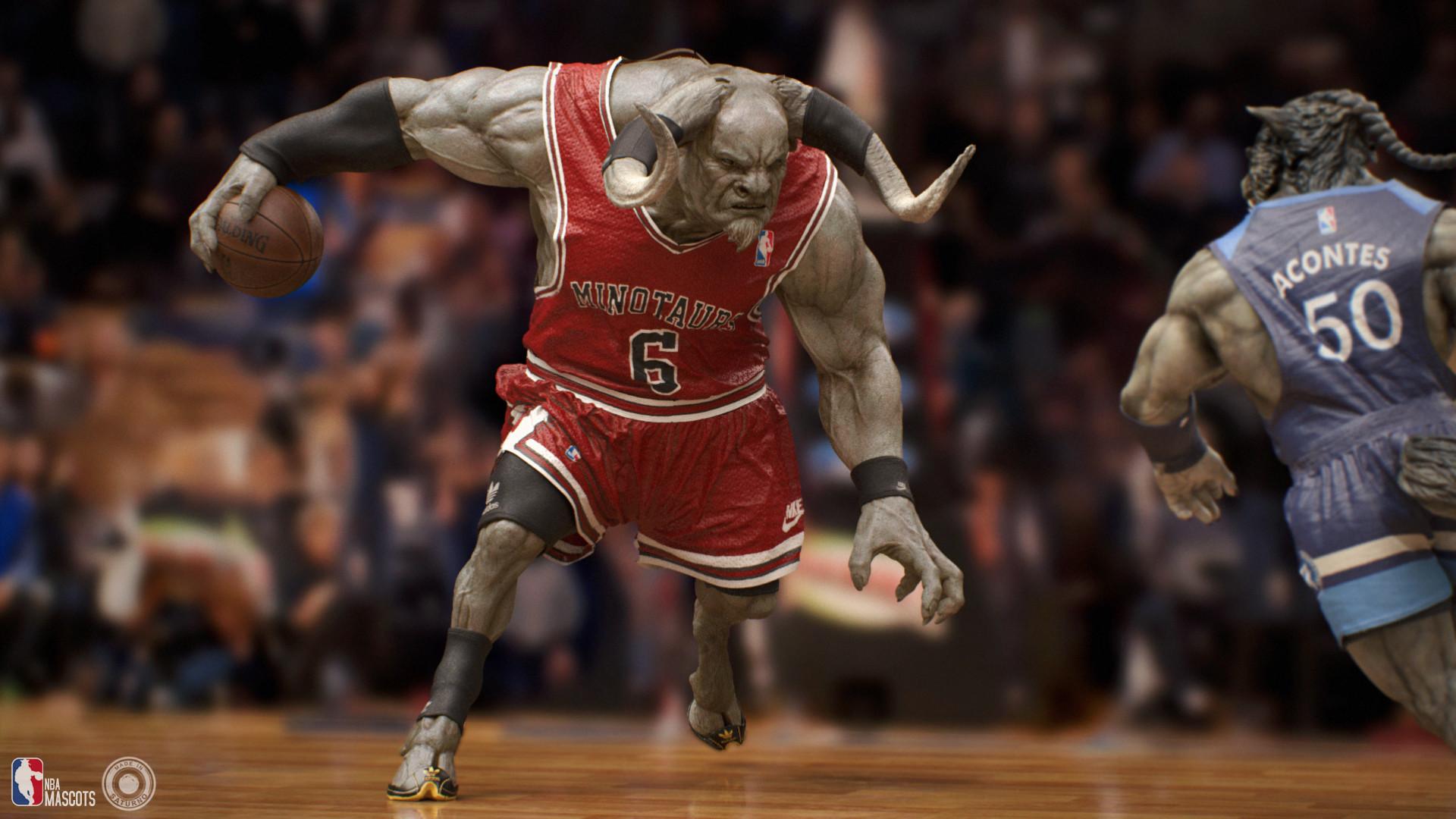 1920x1080 NBA Mascots /Chicacho Minotaurs