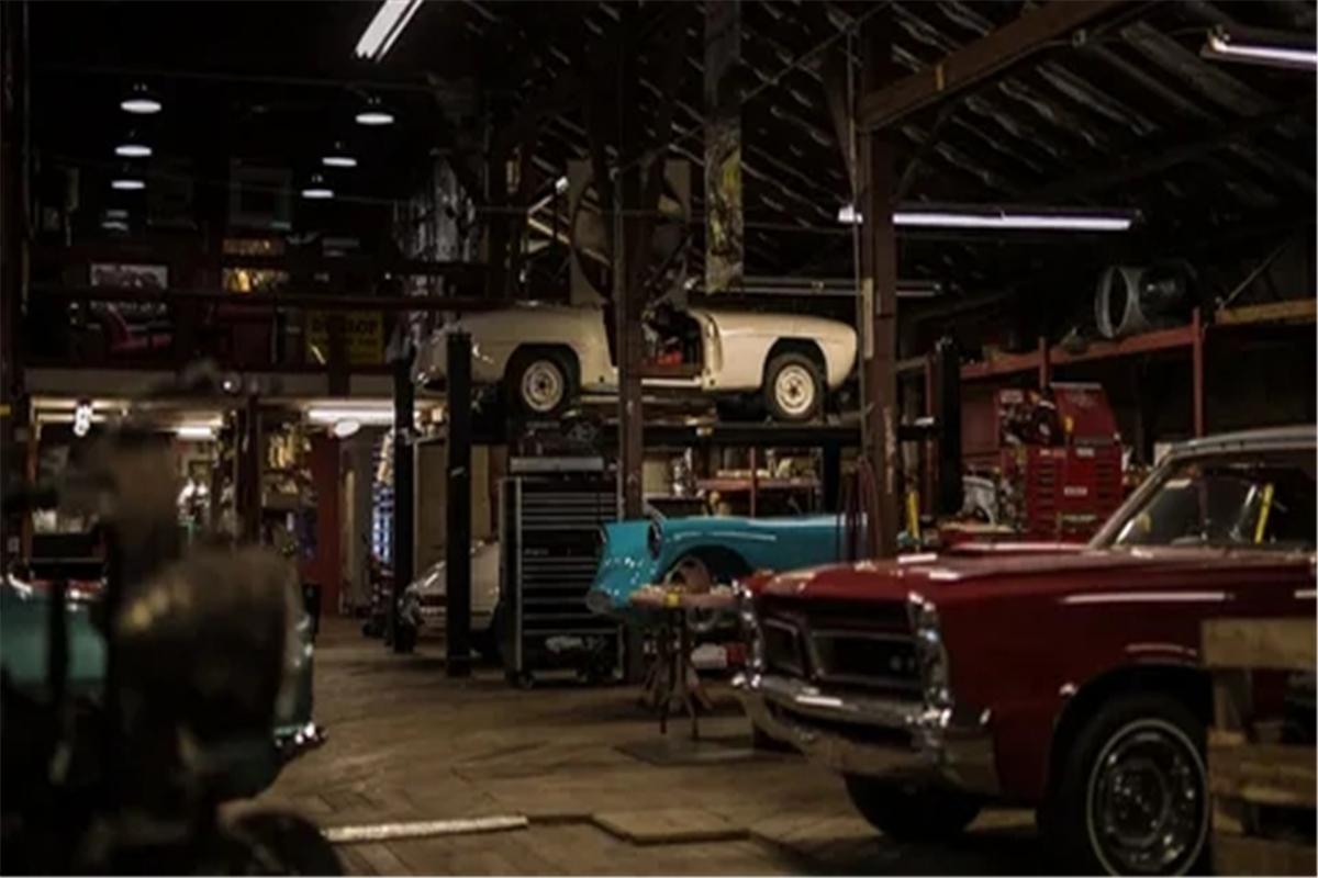 1200x800 Old Garage Photography Backdrop For Car