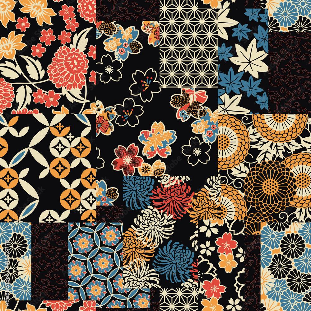 1000x1000 Traditional Japanese textile fabric