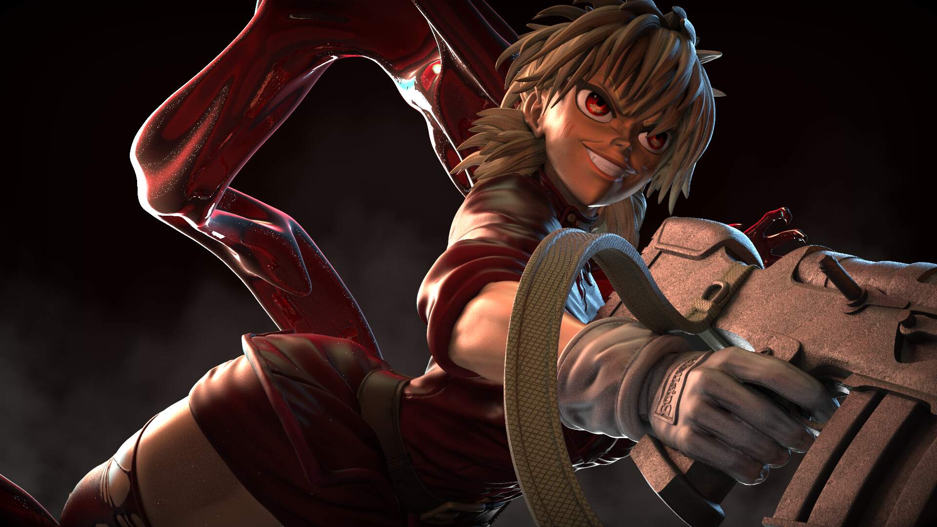 1920x1080 Seras Victoria Fan Art from Hellsing
