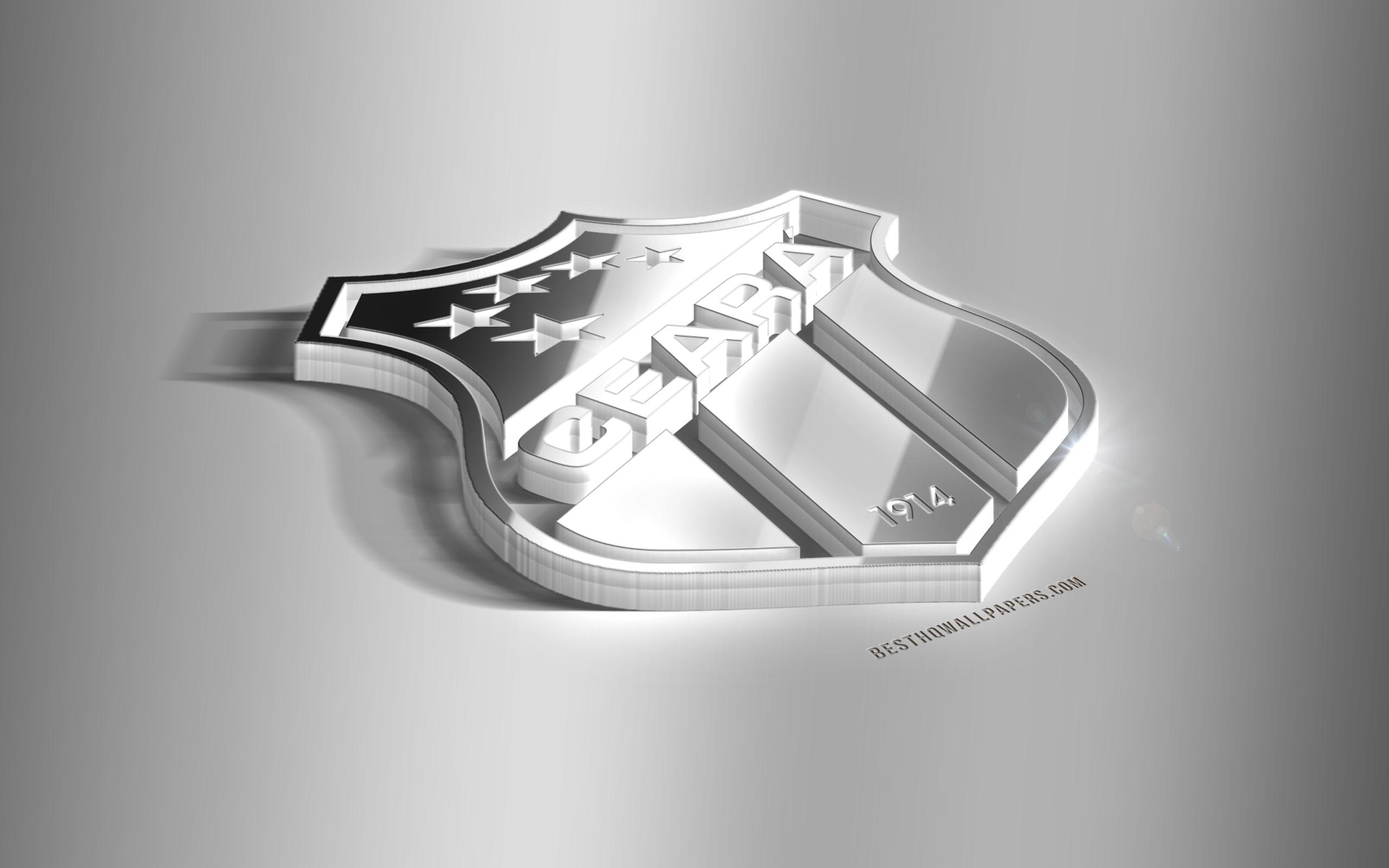 2560x1600 Download wallpaper Ceara FC, 3D steel