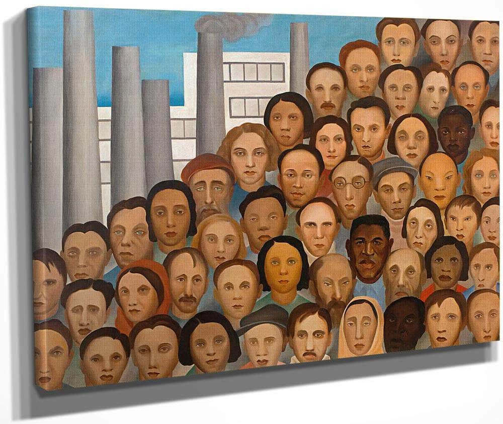 1000x843 Workers By Tarsila Do Amaral Print