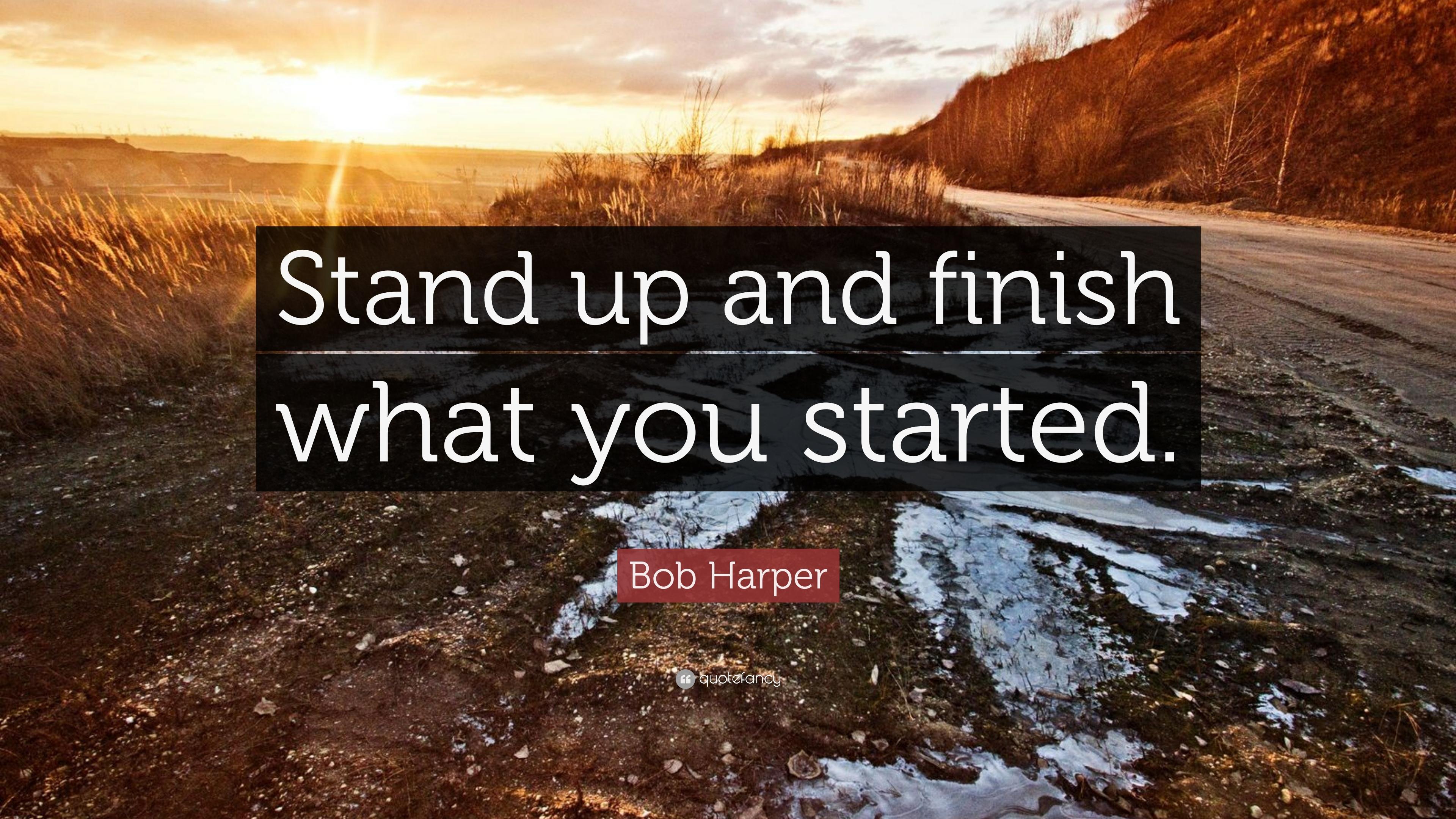 3840x2160 Bob Harper Quote: “Stand up and finish
