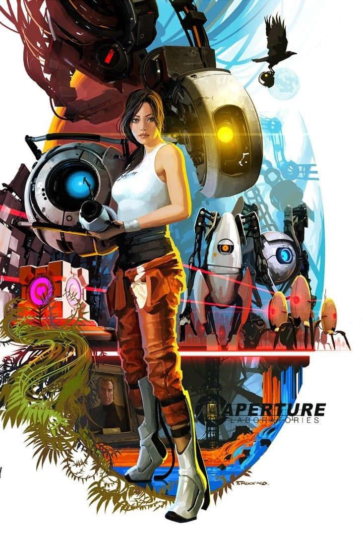 732x1080 Pixel 3 Portal 2 Background s