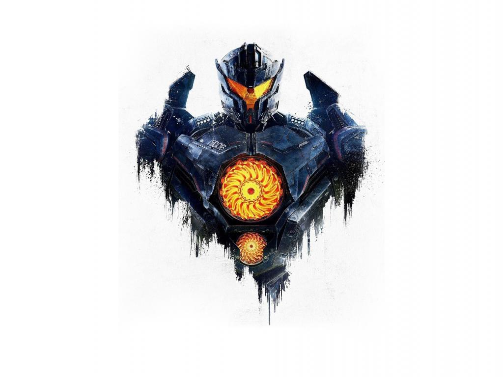 1024x768 Wallpaper robot, minimal, pacific rim