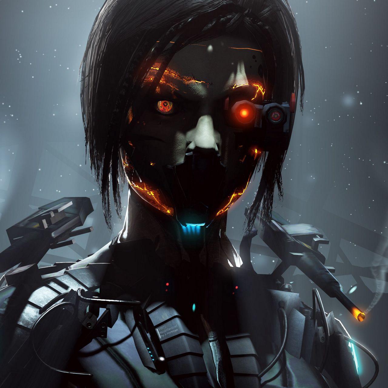 1280x1280 Download wallpaper 1280x1280 robot