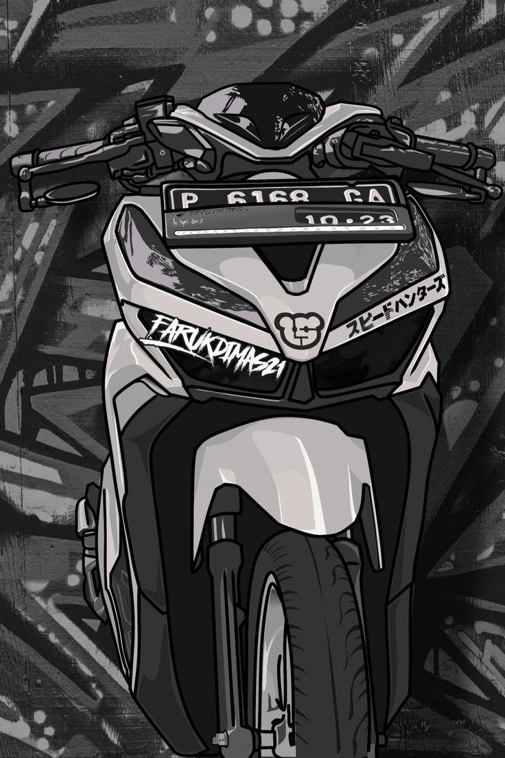736x1104 Vector art Vario 150. Lukisan keluarga