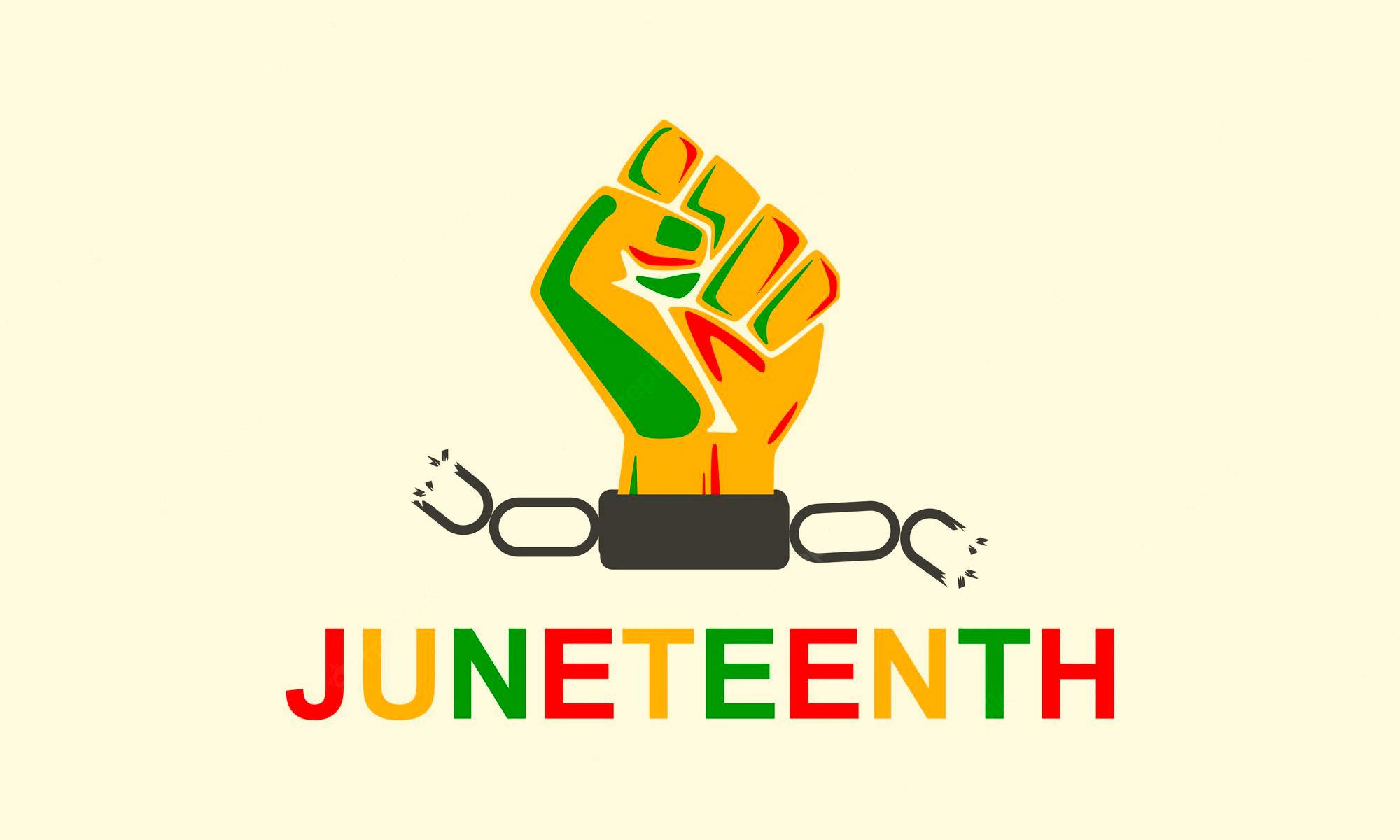 Wallpaper banner in juneteenth Royalty Free Vector Image