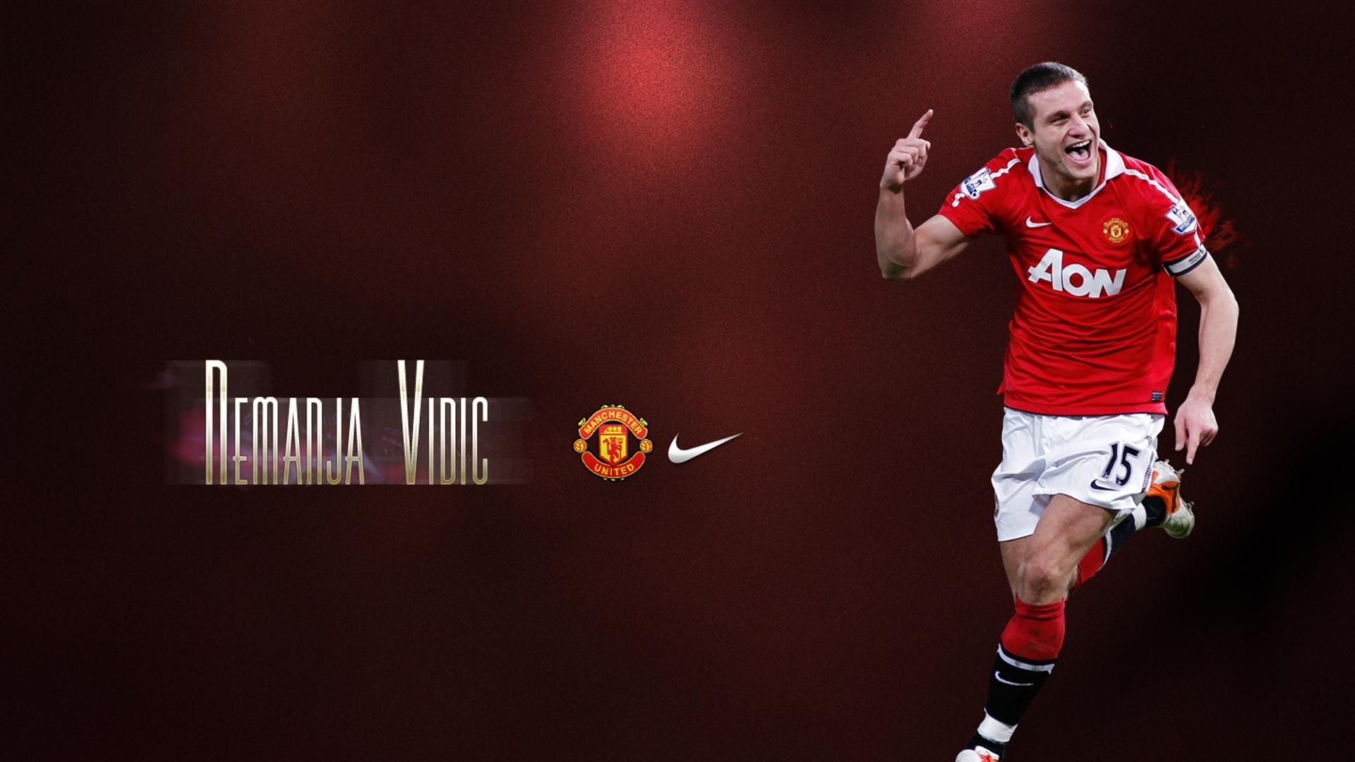 1920x1080 Nemanja Vidić Wallpaper