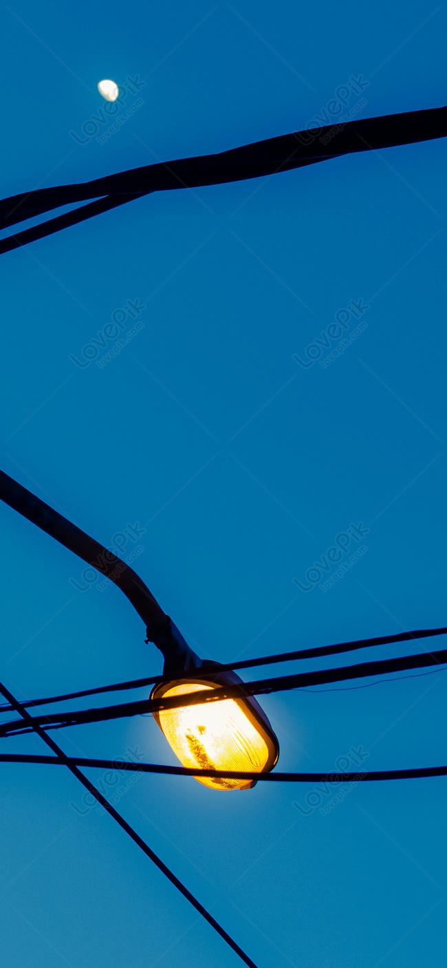 650x1407 Roadside Lights Cell Phone Wallpaper
