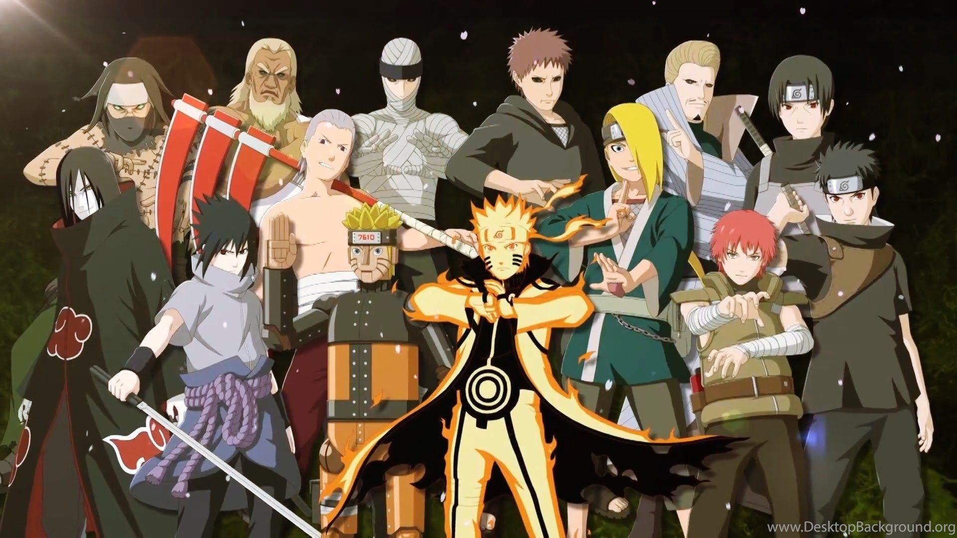 1920x1080 Naruto Shippuden All Characters Wallpaper Wallpaper Zone Desktop Background