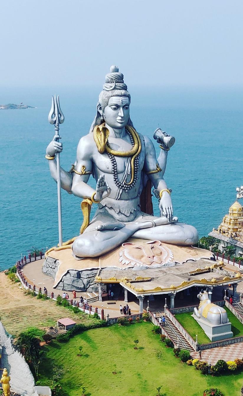 824x1341 Lord Shiva Statue Mobile wallpaper