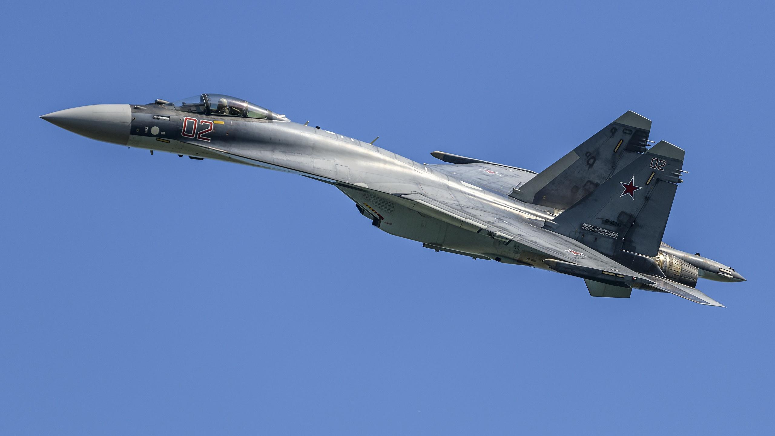 2560x1440 Photo Sukhoi Su 35 Fighter Airplane