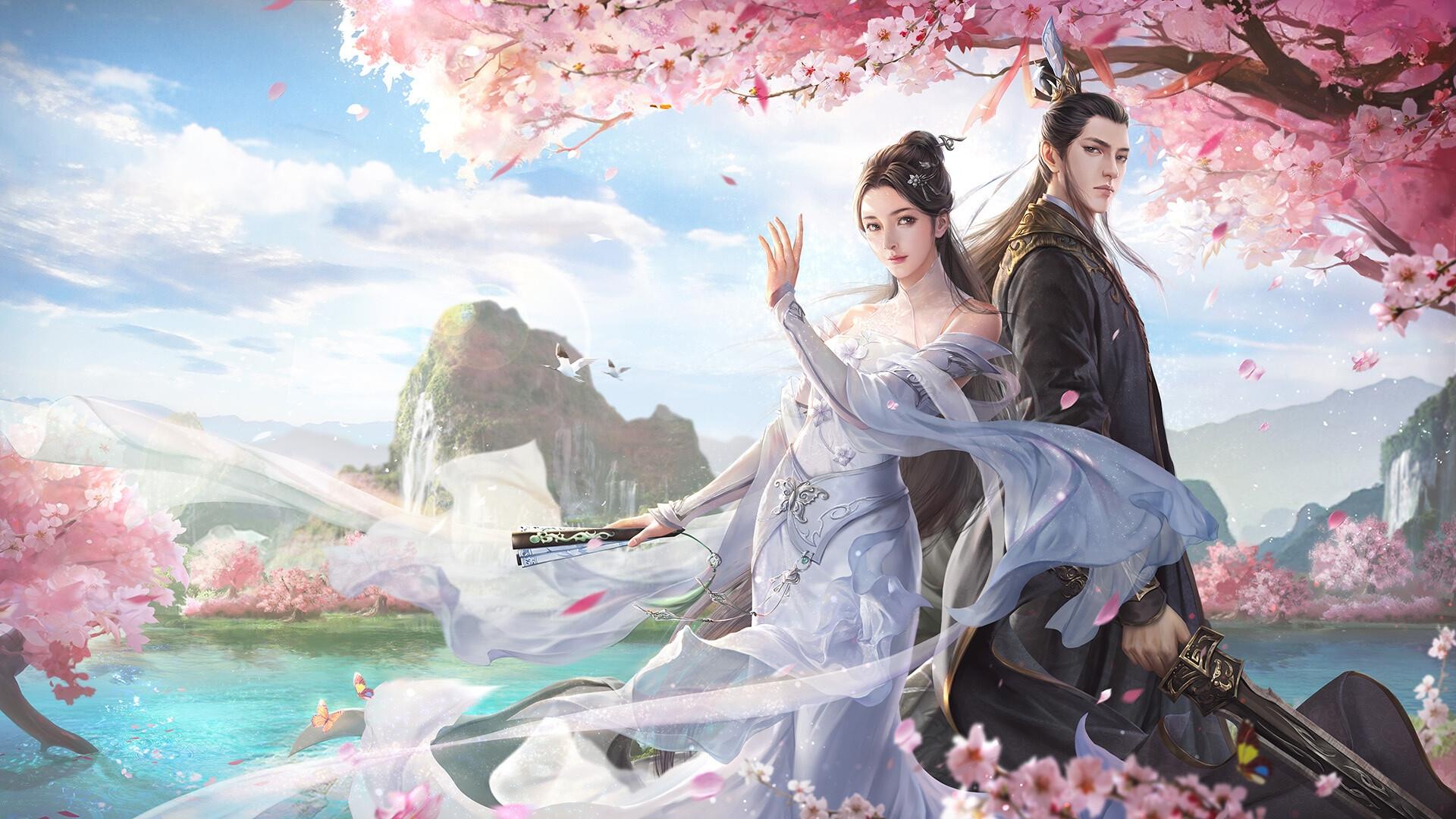 1920x1080 Fantasy Love HD Wallpaper by 老雷ks