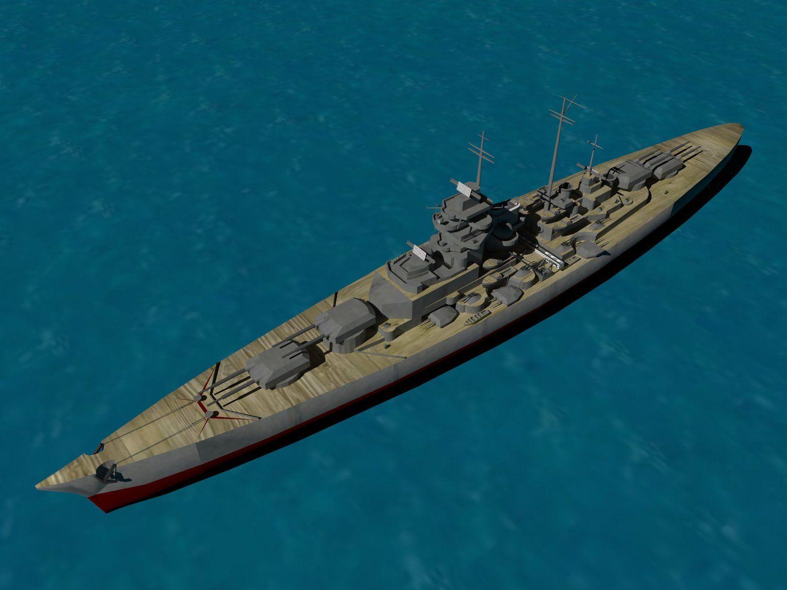 1600x1200 1600x1200px German Ship Bismarck Wallpaper