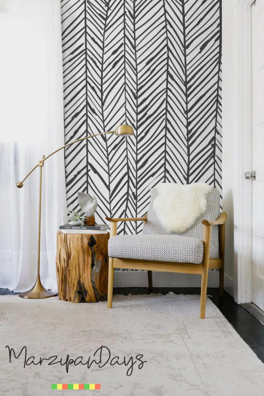1080x1618 Herringbone Wallpaper Removable