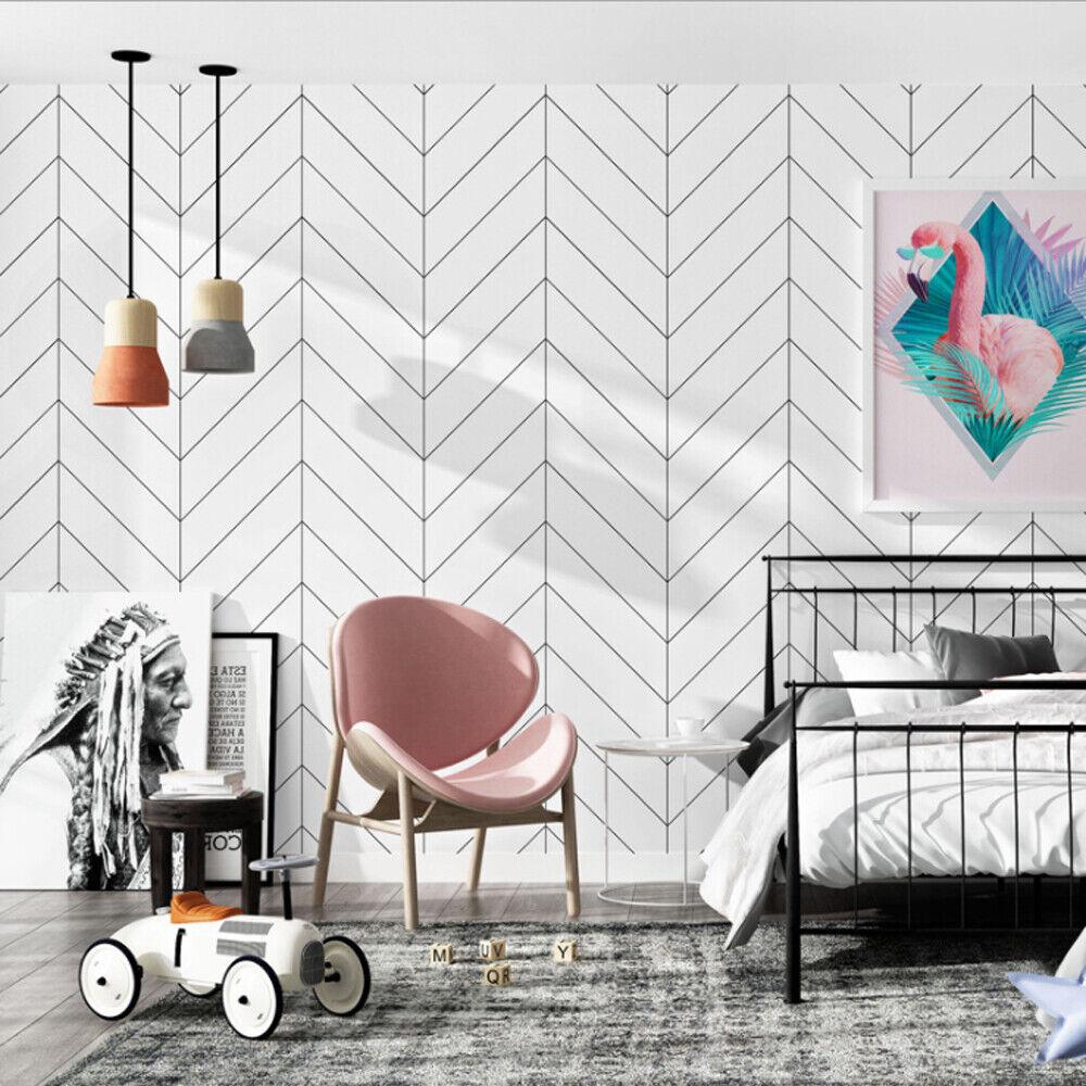 1000x1000 Modern Style Minimalist Geometric Pattern Living Room Bedroom PVC Wallpaper 10M