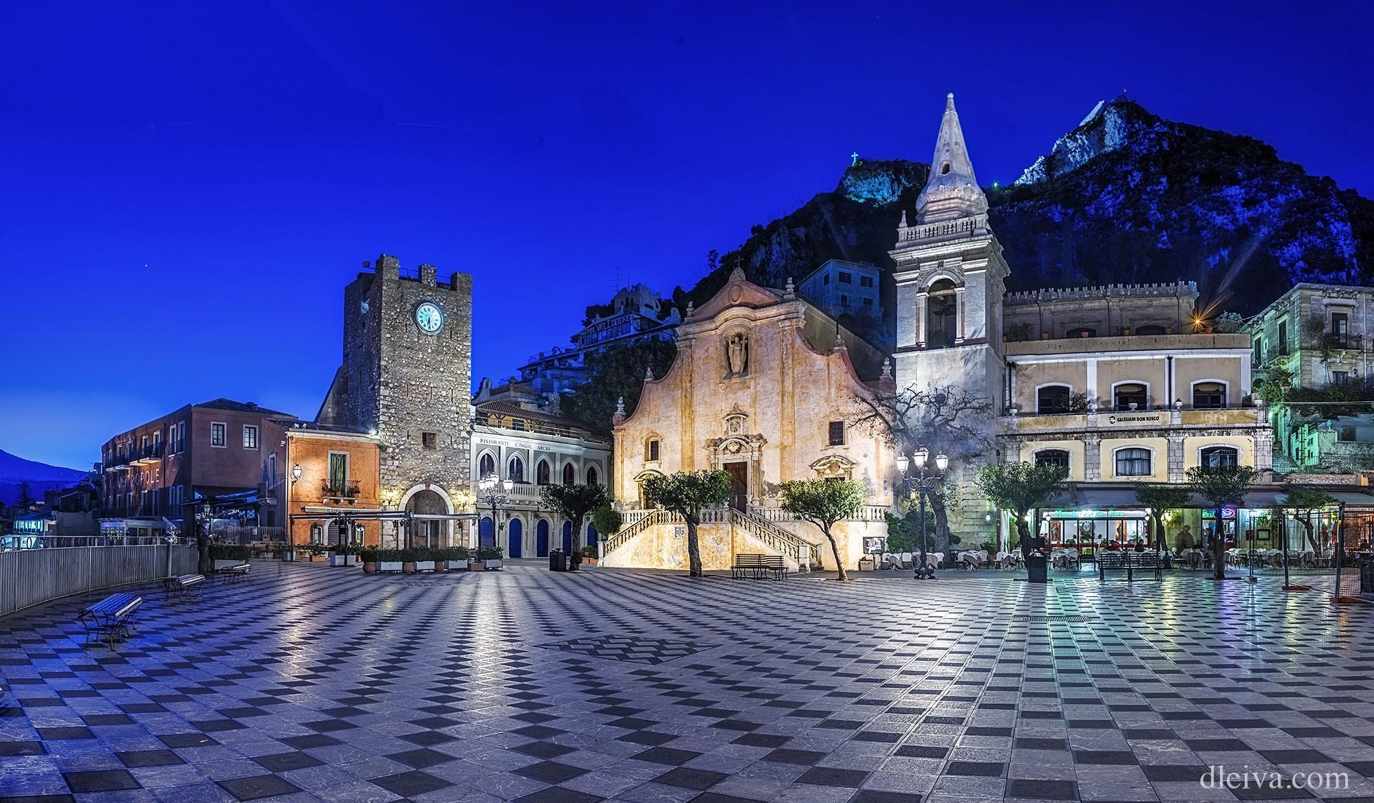 2000x1169 Taormina, Italy, Houses, Sicily, Street