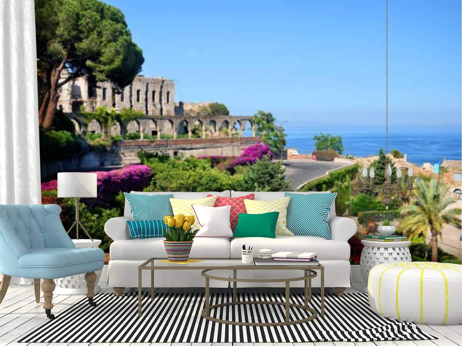 1500x1125 RECETHROWS Wall Mural Taormina Sicily