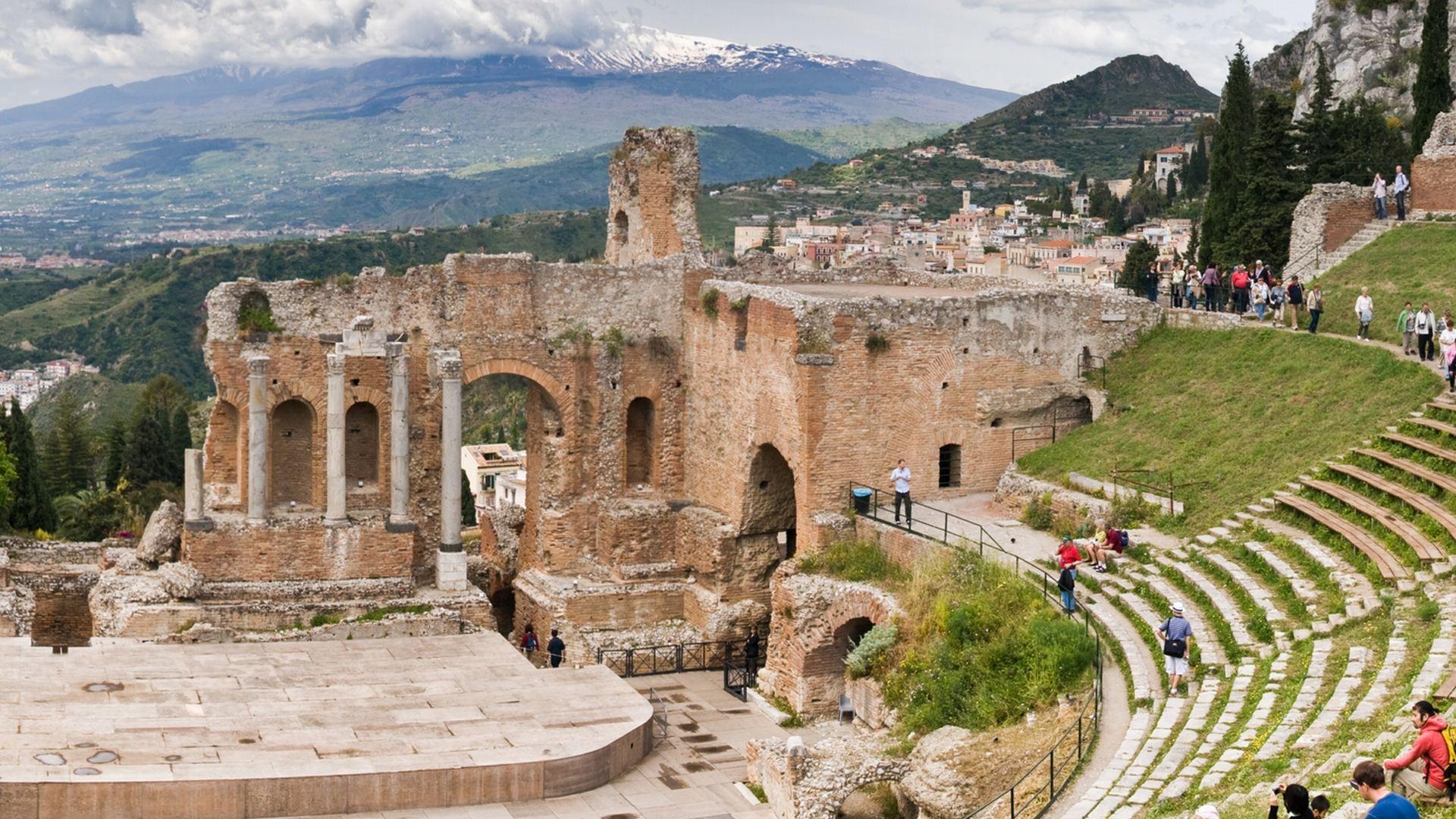 1920x1080 Greek Theatre Taormina • Image