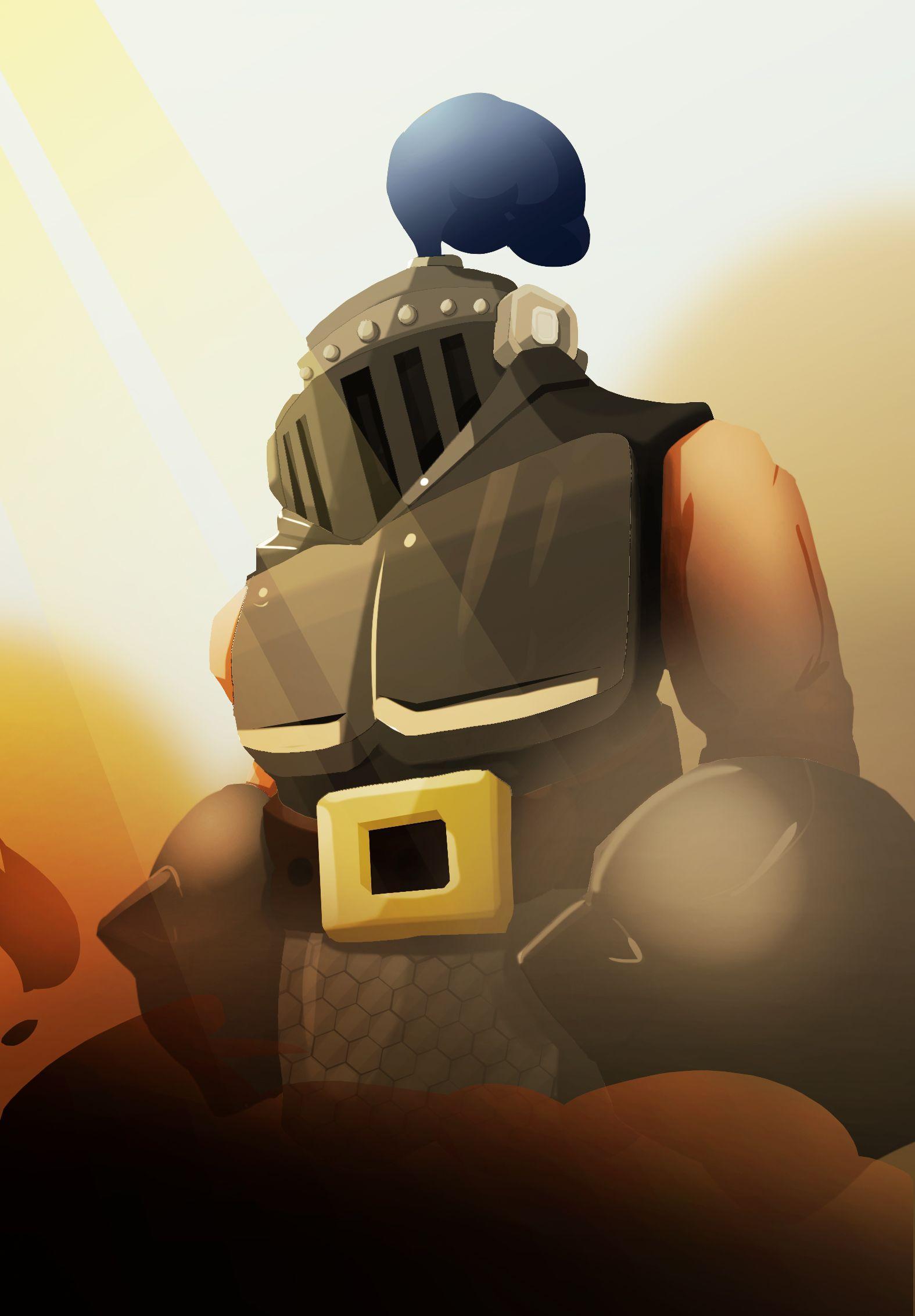 1575x2265 Clash Royale Mega Knight Wallpaper