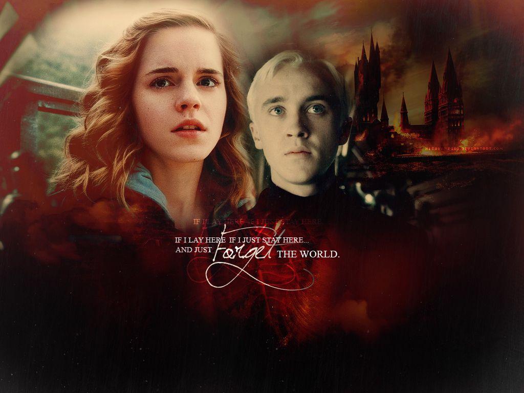 1024x768 Dramione, Hermione, Harry potter