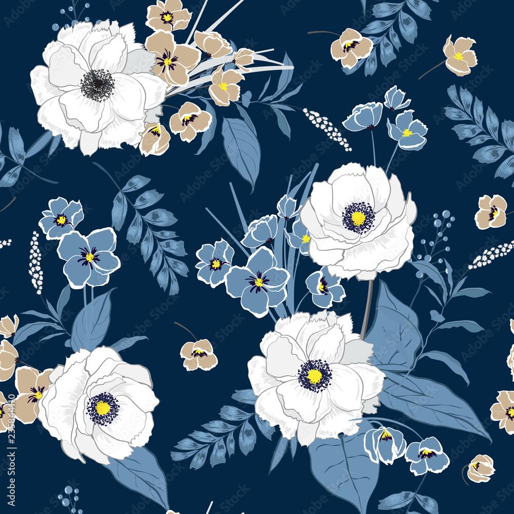 1000x1000 softy Blooming garden florals