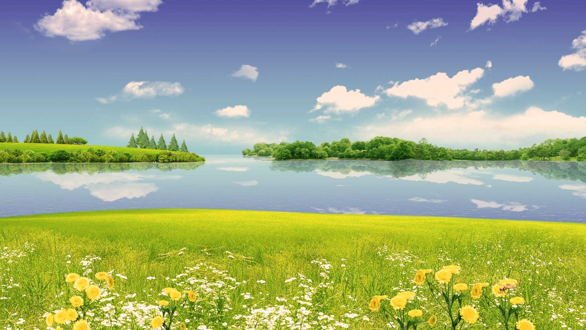 1920x1080 Summer Scene Wallpaper