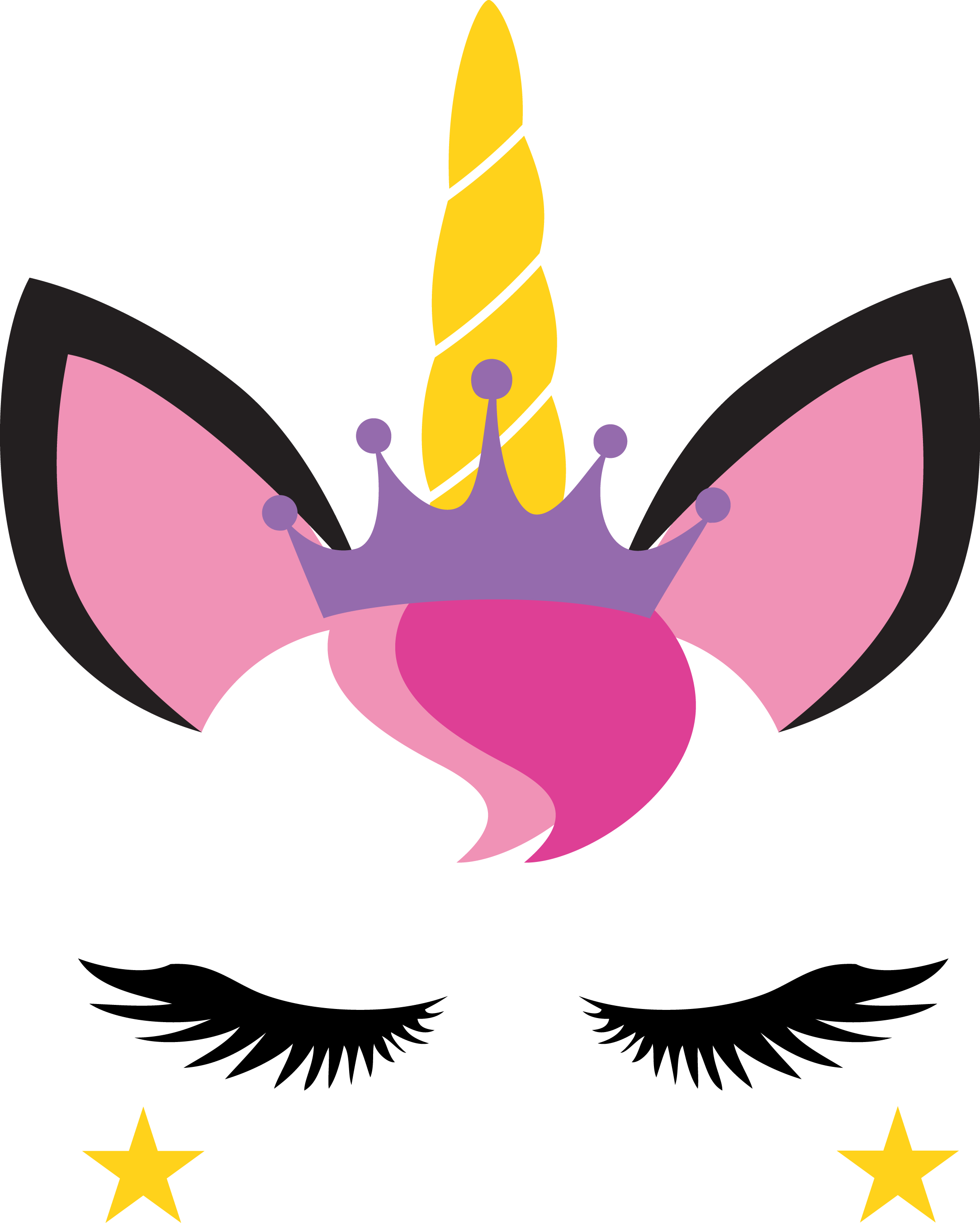 2167x2703 Princess Unicorn Free SVG, PNG, EPS & DXF Download by C. Design