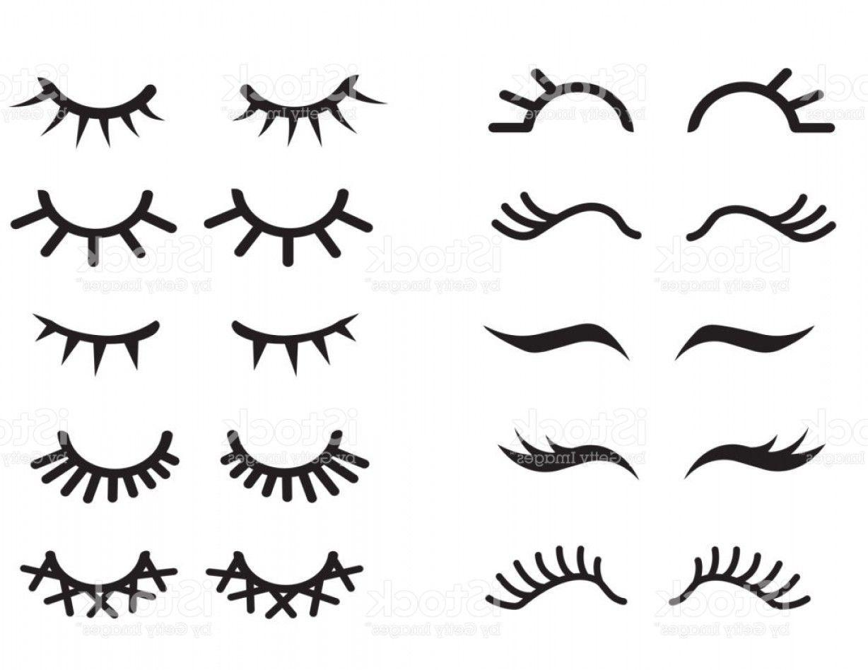 1228x948 Unicorns Eye Lashes Vector: Vector Cartoon Eyelashes Set Long Fake