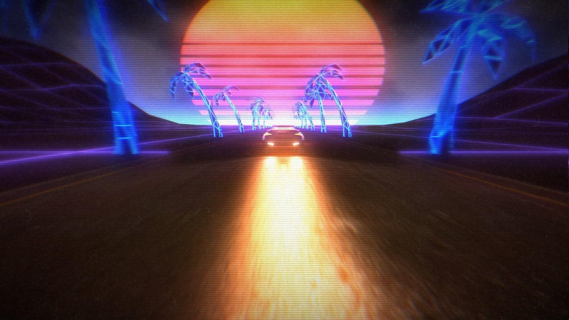 1920x1080 New Retro Wave, Synthwave, 1980s, Neon
