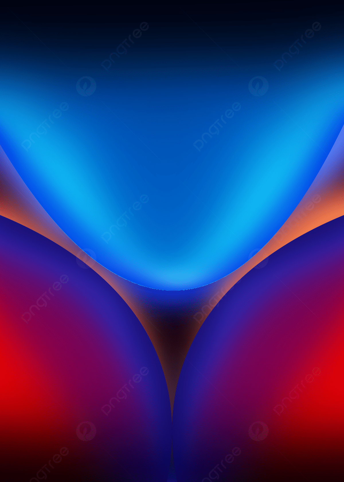 1200x1680 Semicircle Abstract Red Blue Mobile