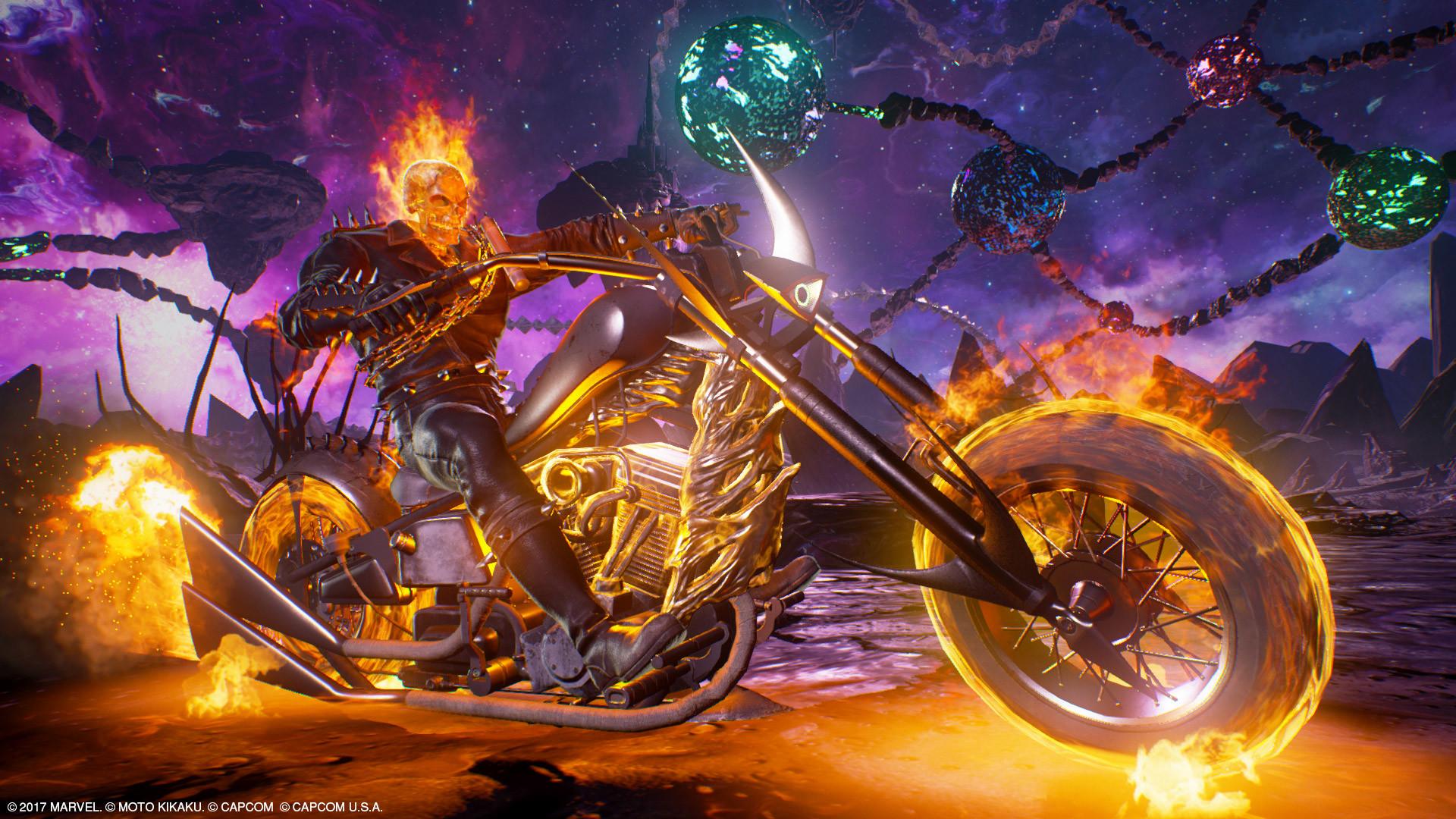 1920x1080 Blue Ghost Rider Wallpaper