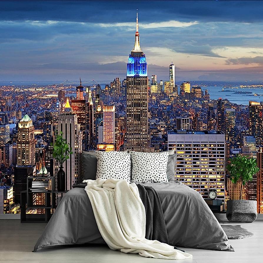 894x894 Beautiful Manhattan City Night View