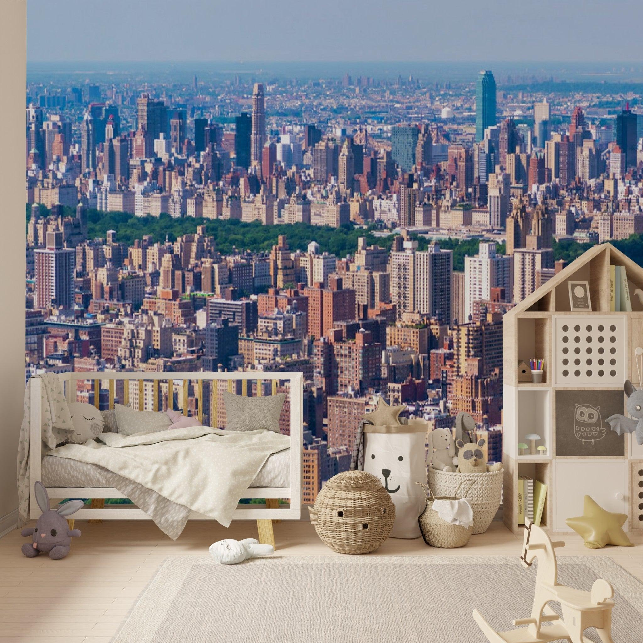 2048x2048 Wallpaper Awesome New York City and Central Park View Peel & Stick