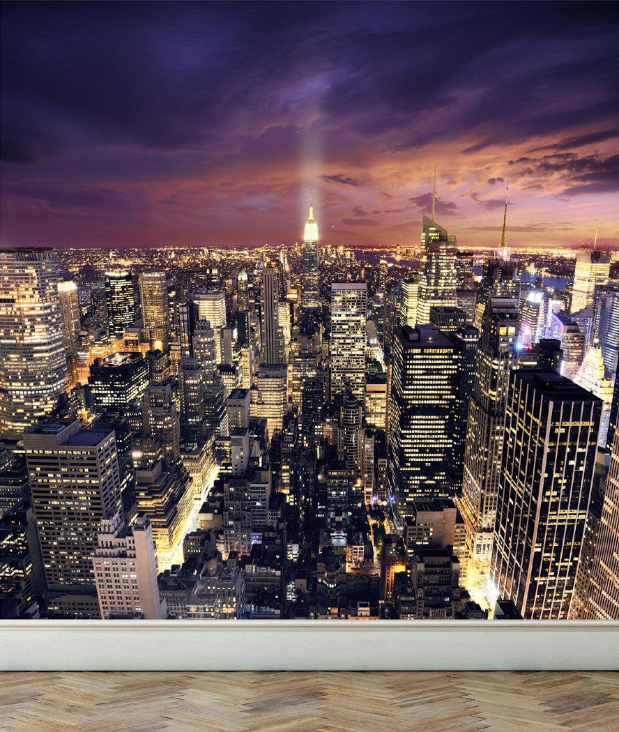 888x1050 Wall Mural View of New York City, Peel