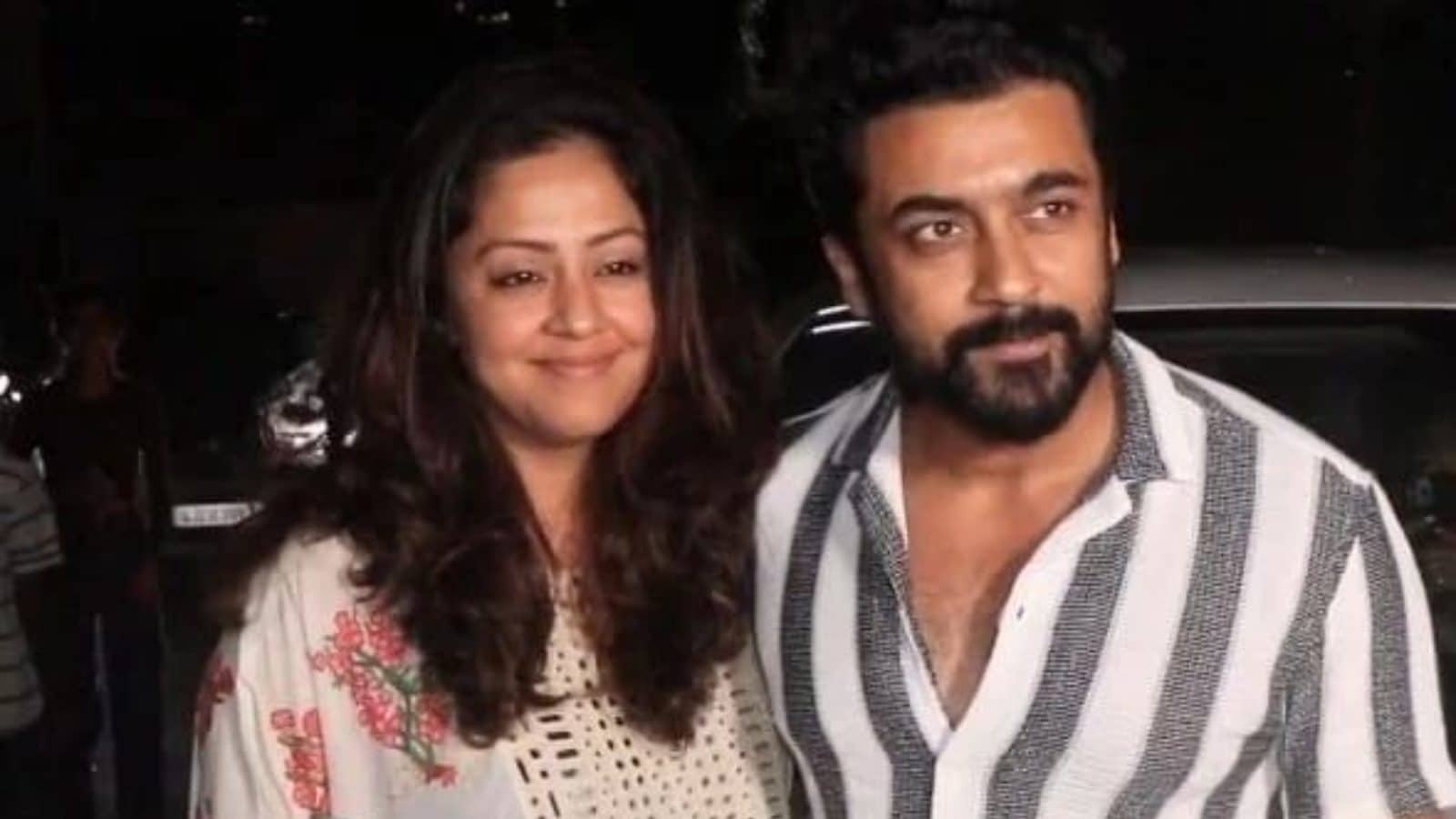 1600x900 Suriya Poses With Wife Jyothika As