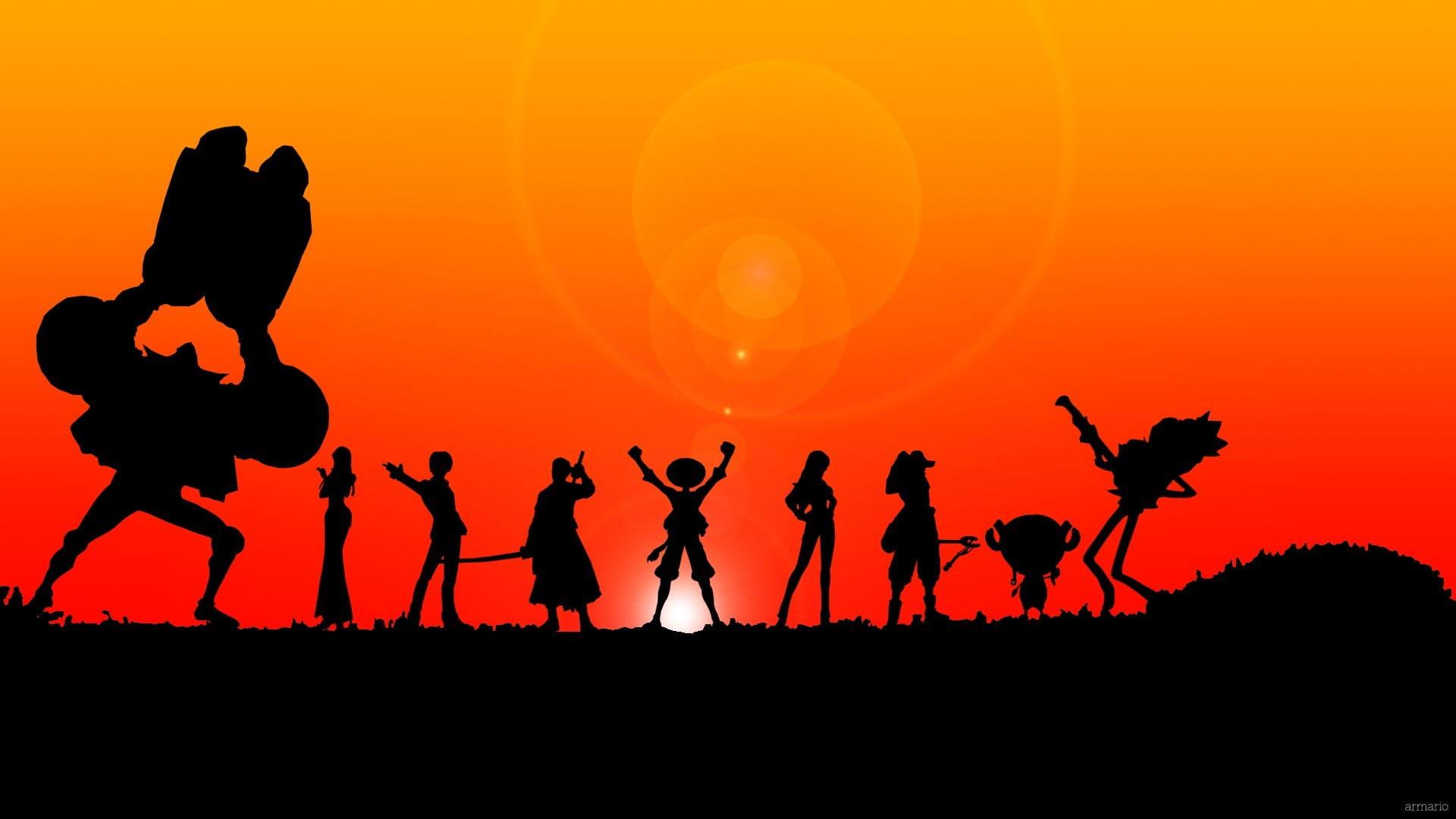 1920x1080 Silhouette Of People Digital Wallpaper
