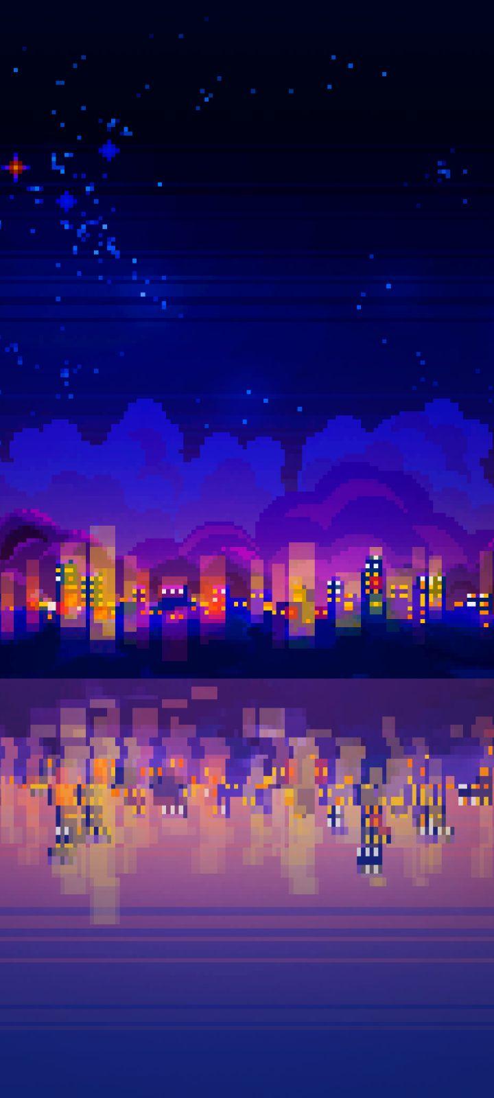720x1600 Mobile wallpaper: Artistic, Pixel Art