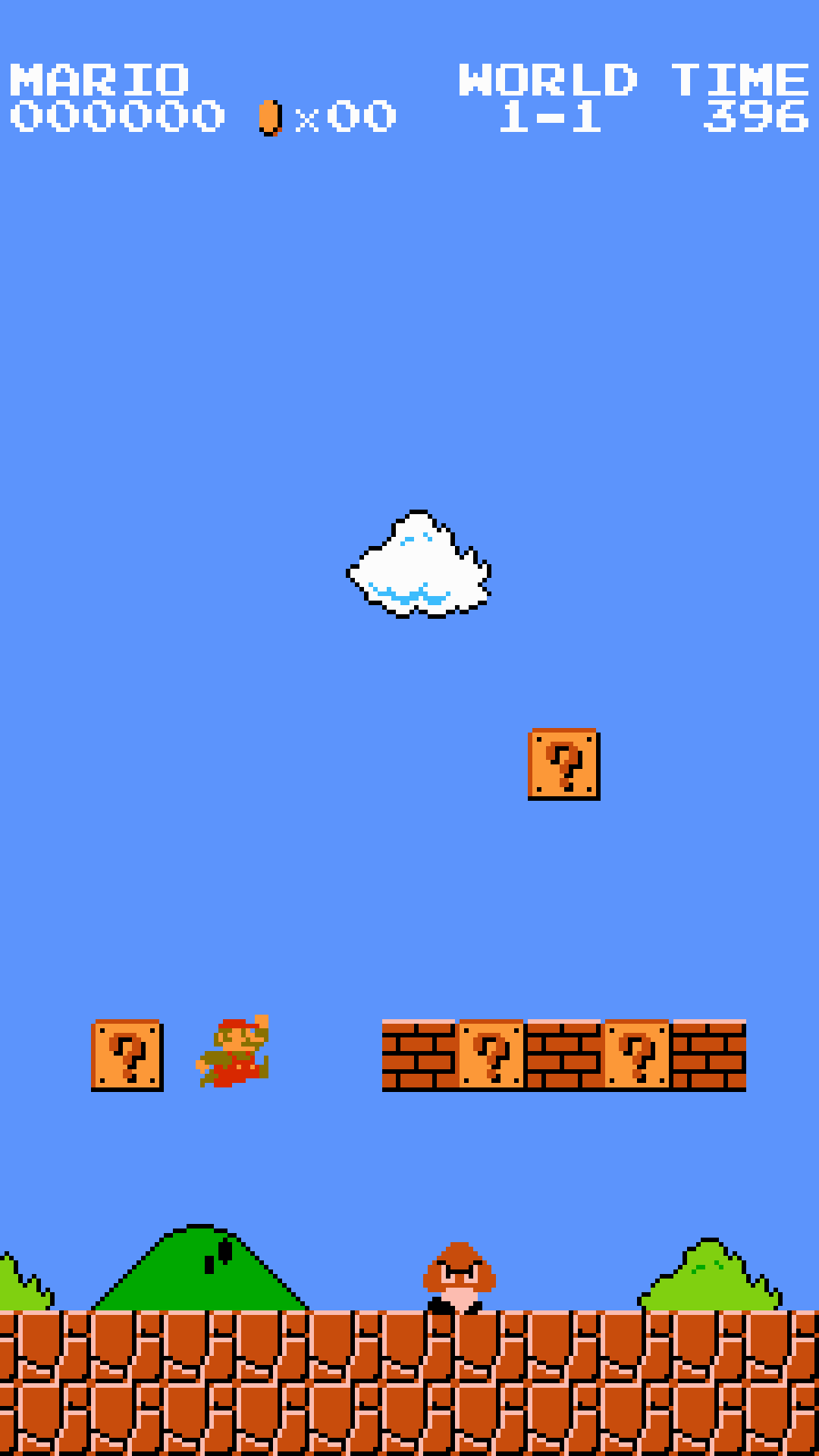 1080x1920 mario 8 bit phone wallpaper