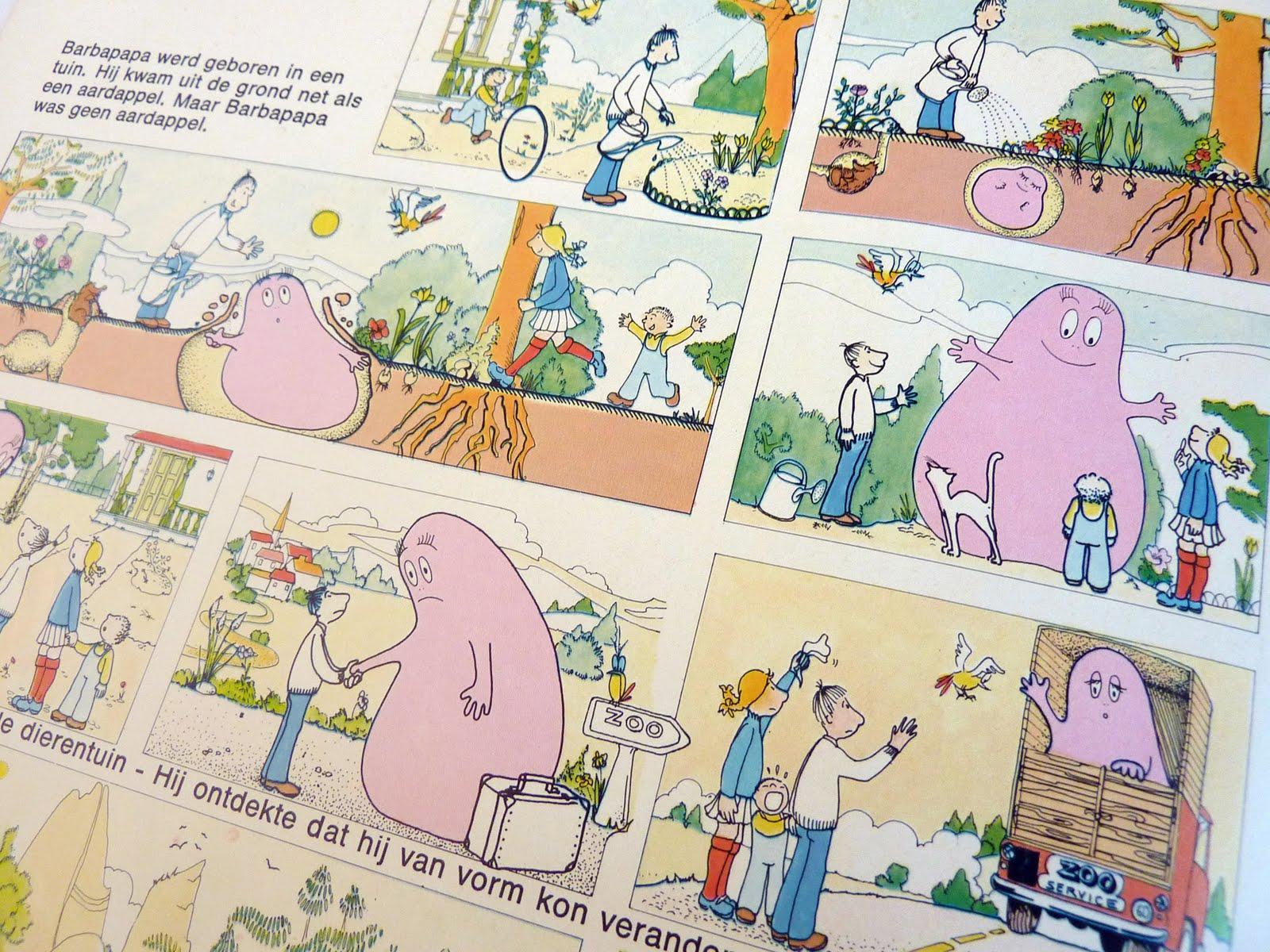 1600x1200 turning pages: Barbapapa comic