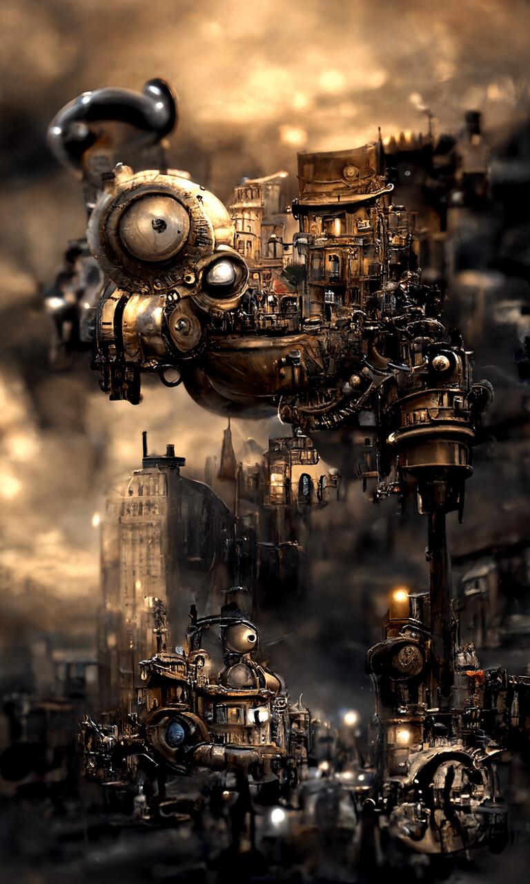 768x1280 Machinarium, morning