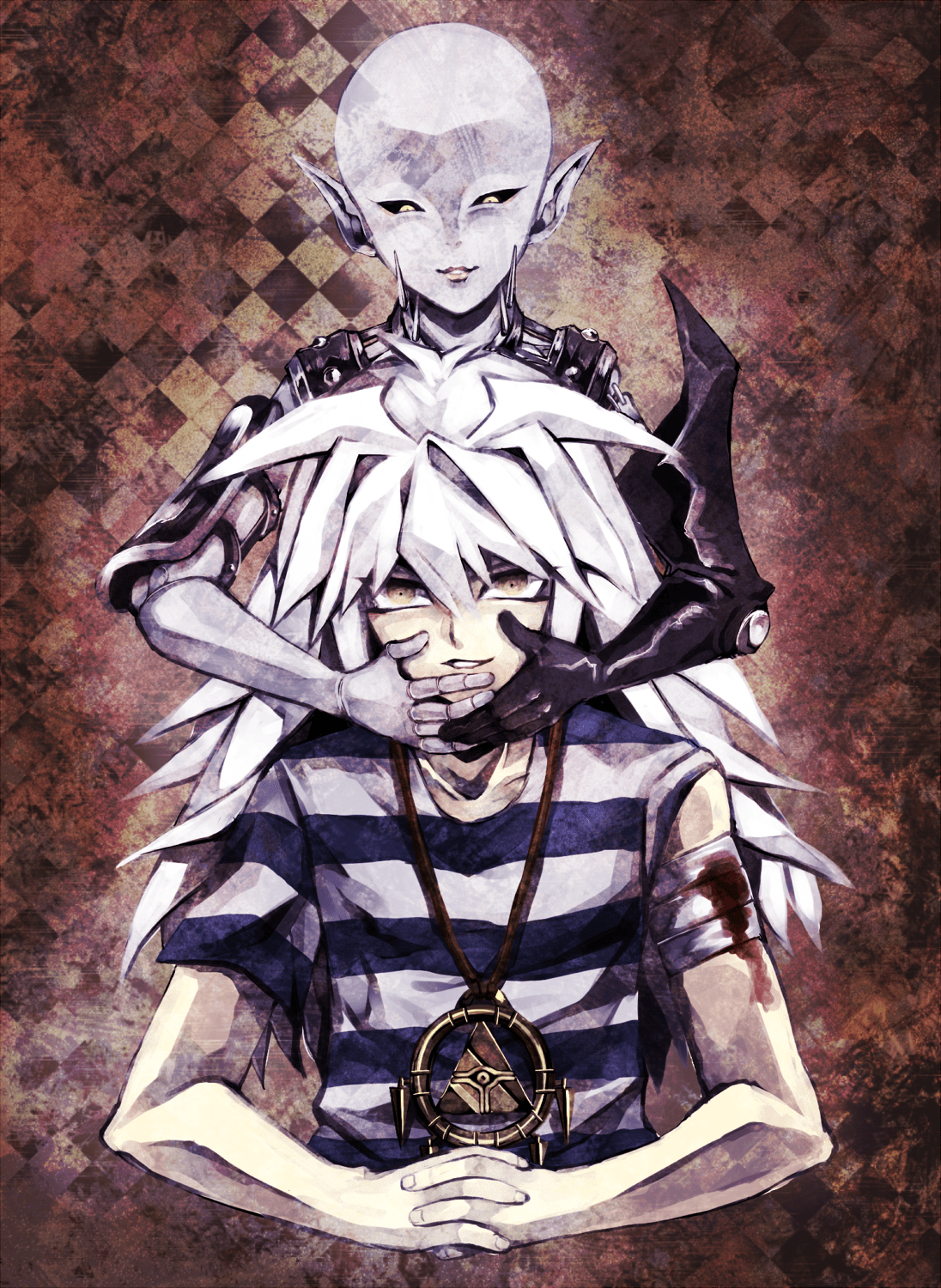 1096x1500 Yami Bakura And Dark Necrofear Yu Gi
