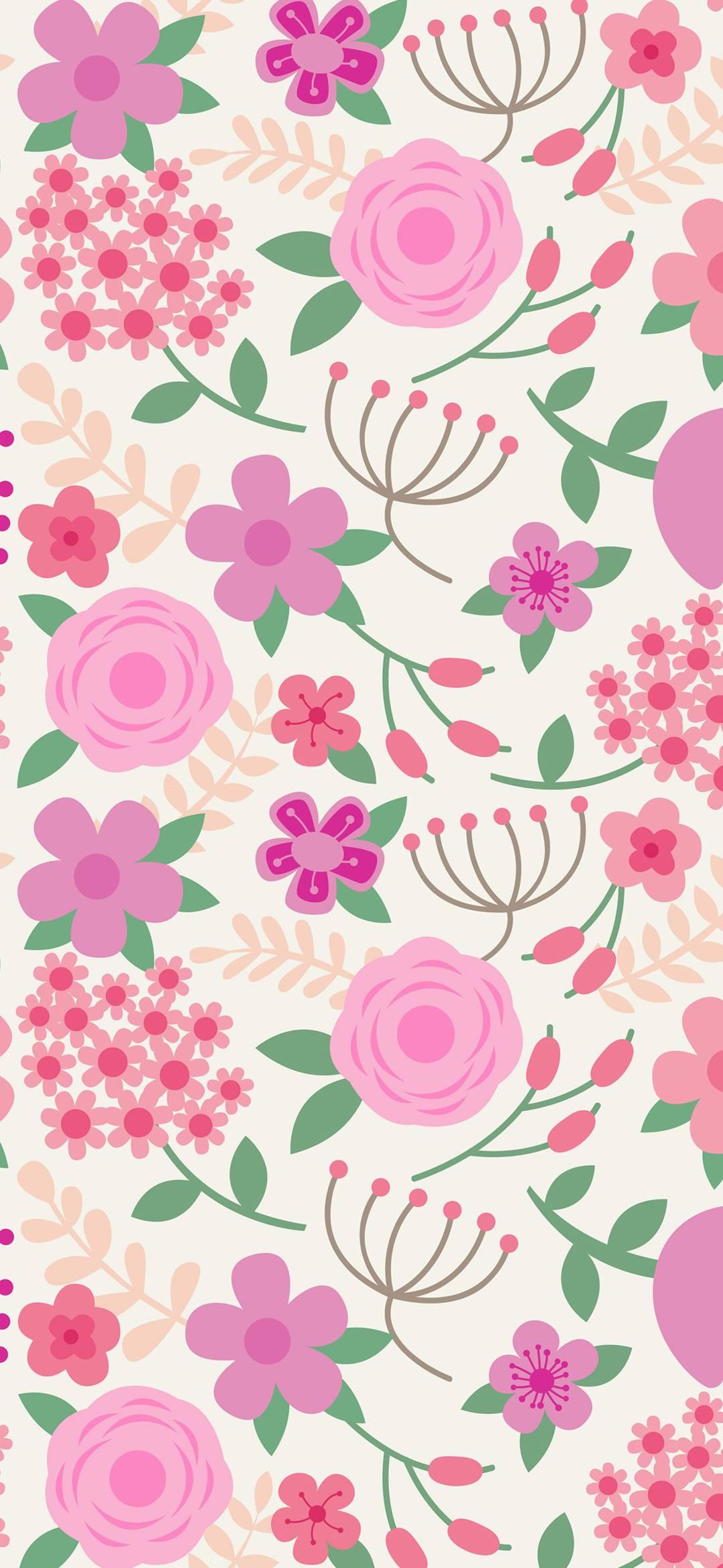 1080x2340 Pink Background Wallpaper