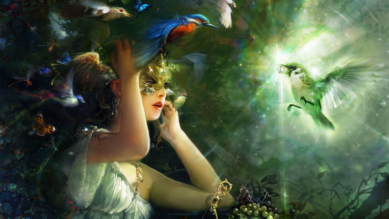 1366x768 Harpy Princess MacBook Air Wallpaper